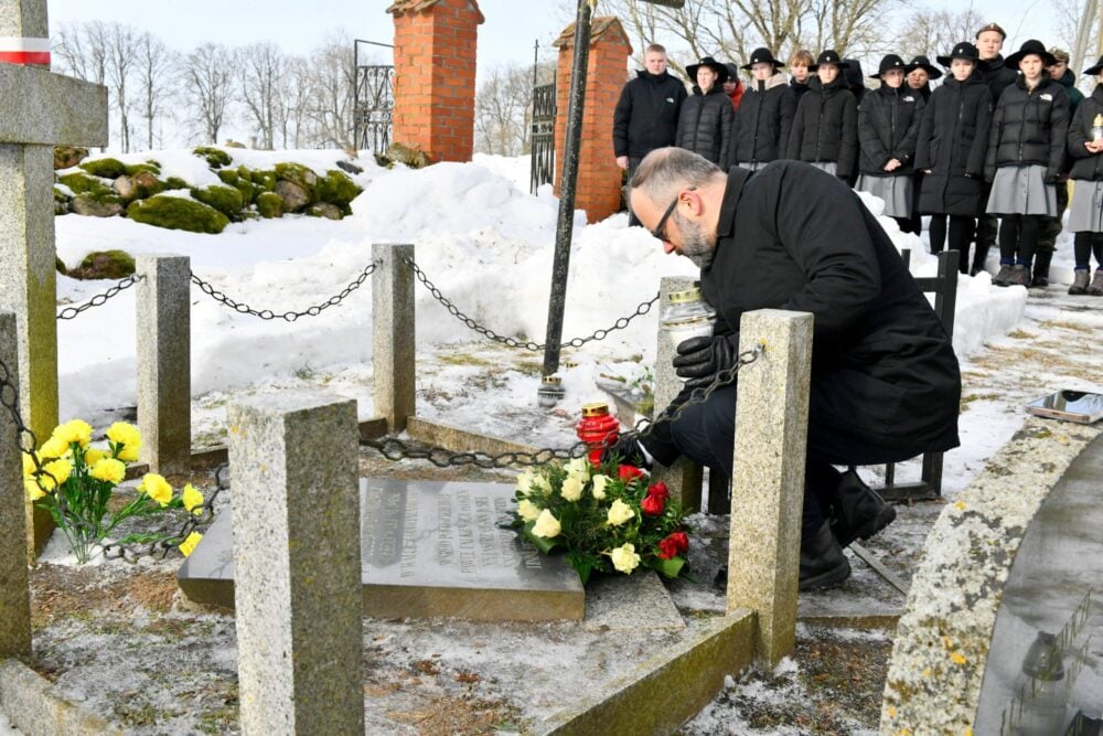 Uhonorowano pamięć Żołnierzy Wyklętych. Fot: salcininkai.lt