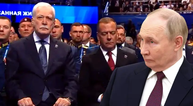 Miedwiediew usnal sluchajac putina
