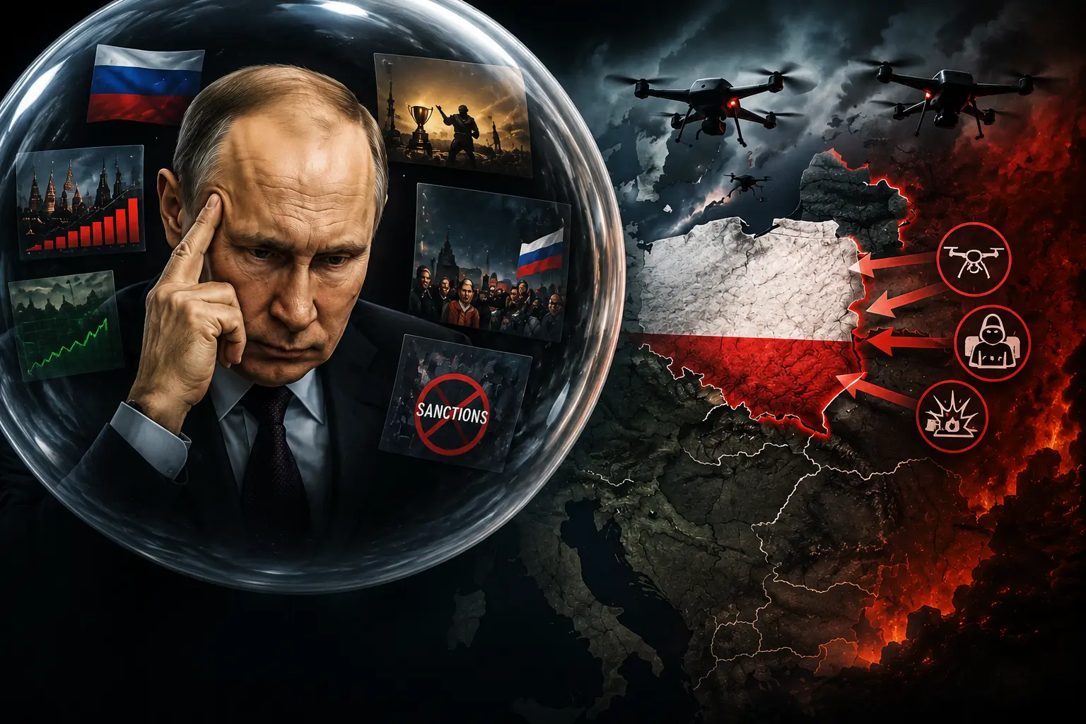 Putin w informacyjnej bańce. Polska ofiarą jego błędnej decyzji