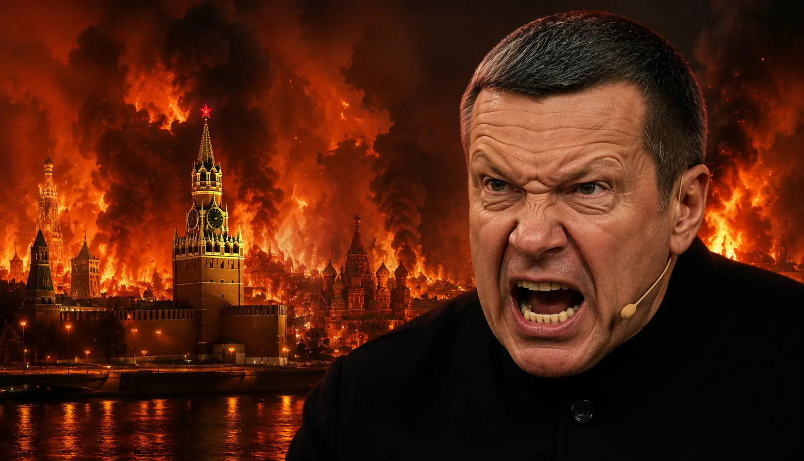 Wojna nadchodzi! Moskwa w ogniu a propagandysta Sołowjow szaleje