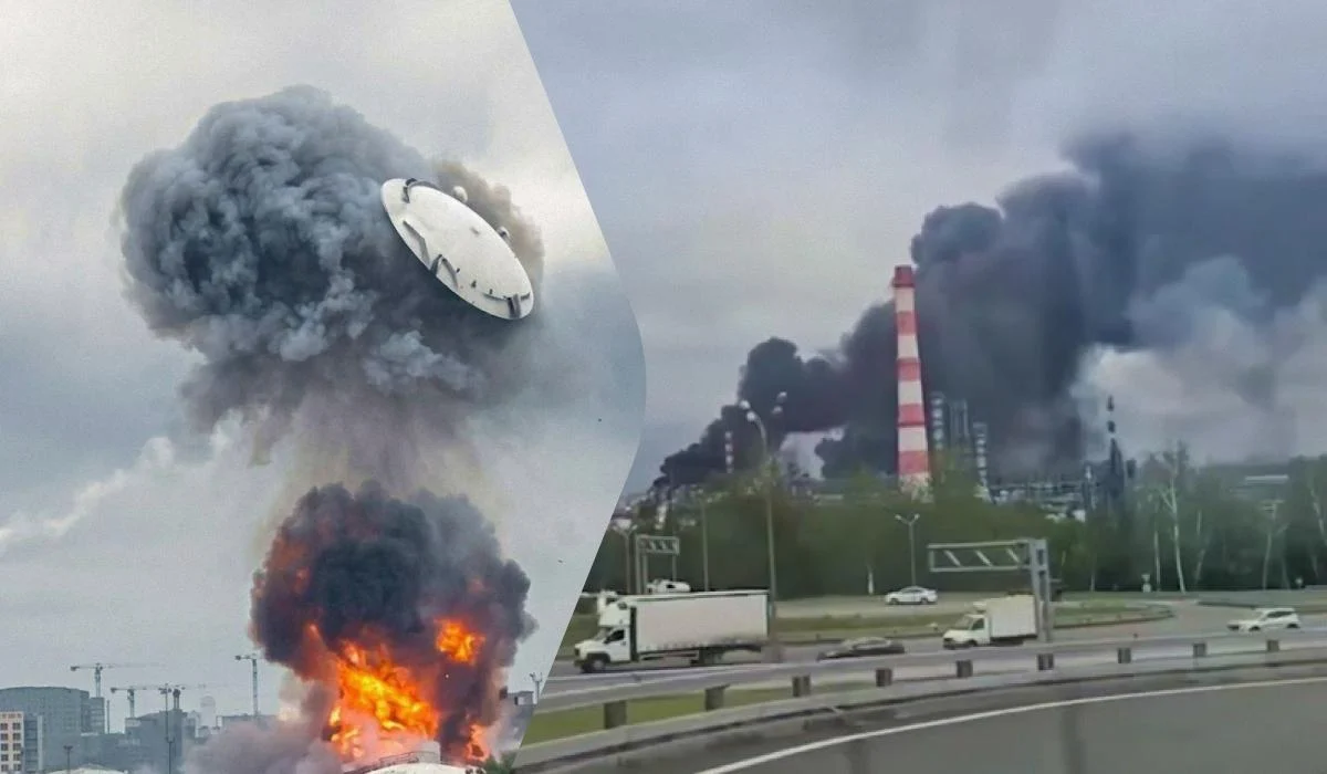 „Jeśli Ukraina spłonie, Moskwa również”. Spektakularna eksplozja nad stolicą (WIDEO)