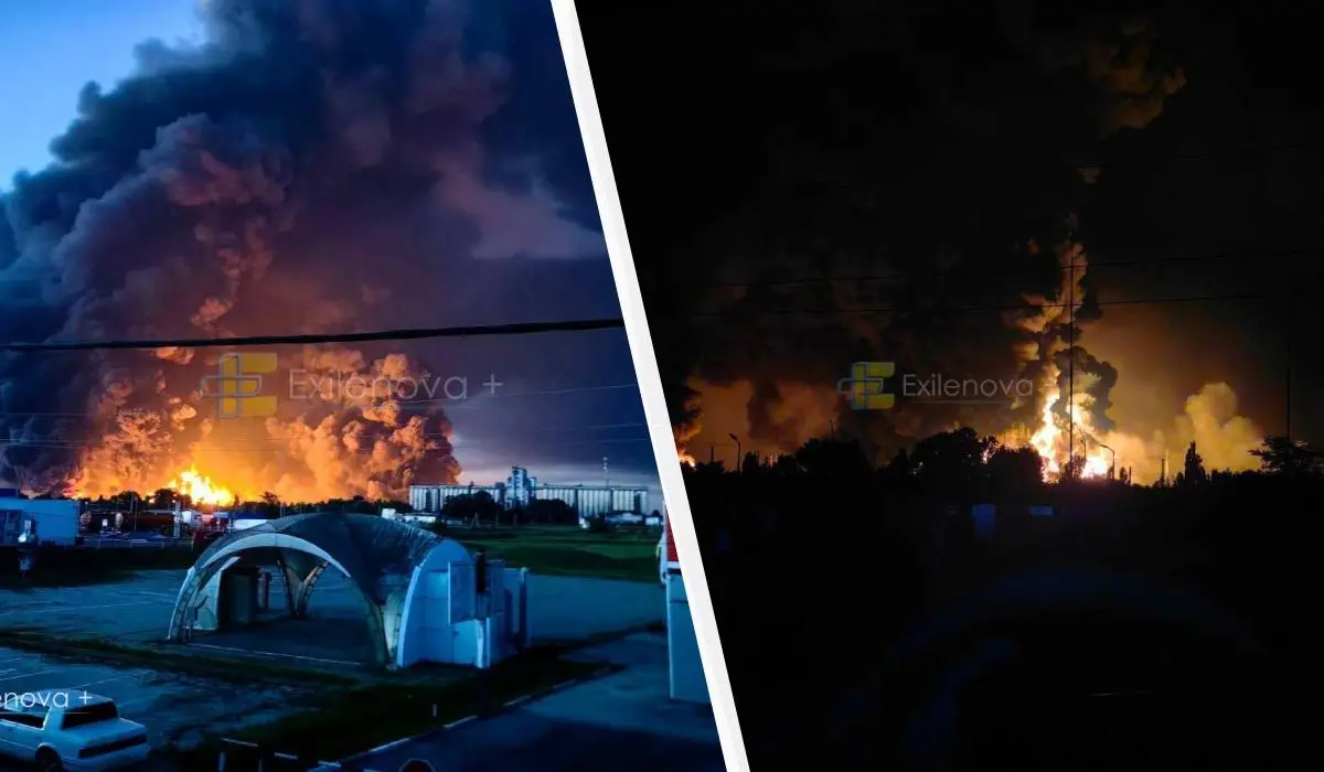 Trafili 700 kilometrów od linii frontu. Płoną kolejne rafinerie (WIDEO)
