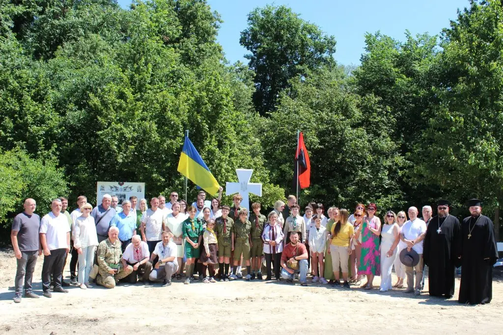 Pomnik na miejscu masakry Polaków. Dowódca UPA uhonorowany na Wołyniu