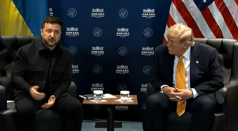 Trump rozmawial z Zelenskim w Ankarze