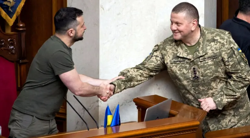 Wolodymyr Zelenski i Walery Zaluzny