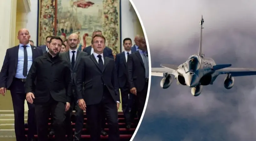 Zelenski i Macron kontrakt na Rafale