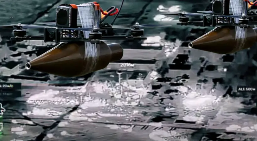 atak dronow na baze FSB
