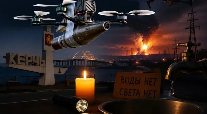 brak pradu i wody z powodu atakow na Kercz
