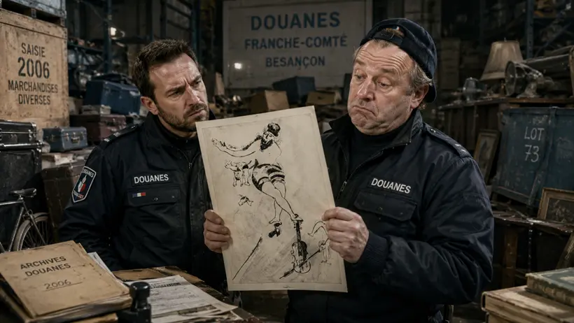 A tam w kącie co za bazgroły? Chagall? Nie znam
