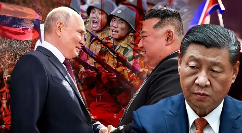 Putin, Kim Dzong Un i Chiny
