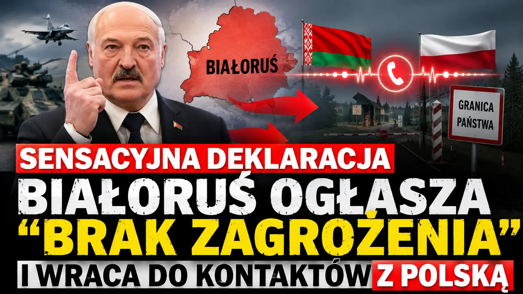 Sensacyjna deklaracja. Białoruś ogłasza „brak zagrożenia” i wraca do kontaktów z Polską