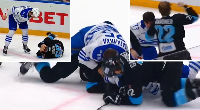 bojka hokeistow Rosja Bialorus