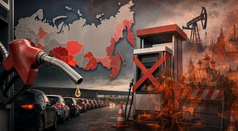 brak benzyny w całej Rosji