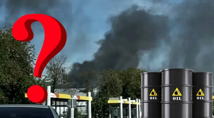 pozar rafinerii w Komsomolsku nad Amurem