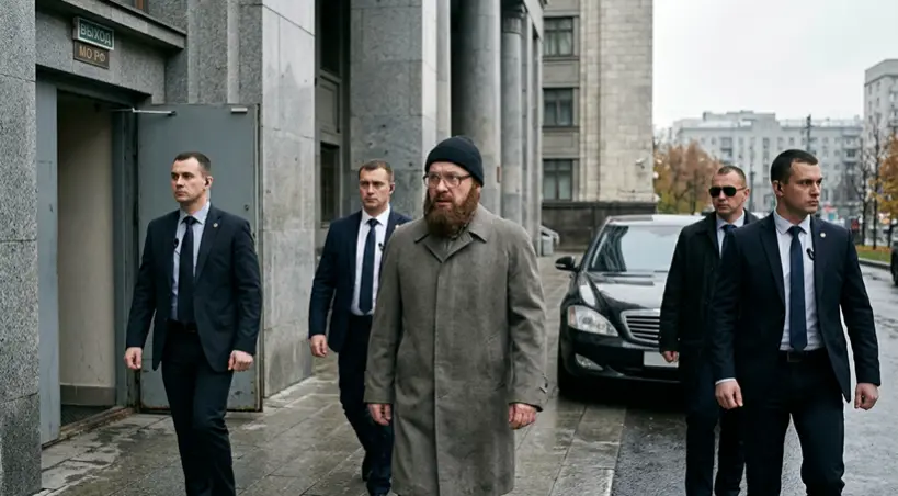 rosyjski general w przebraniu