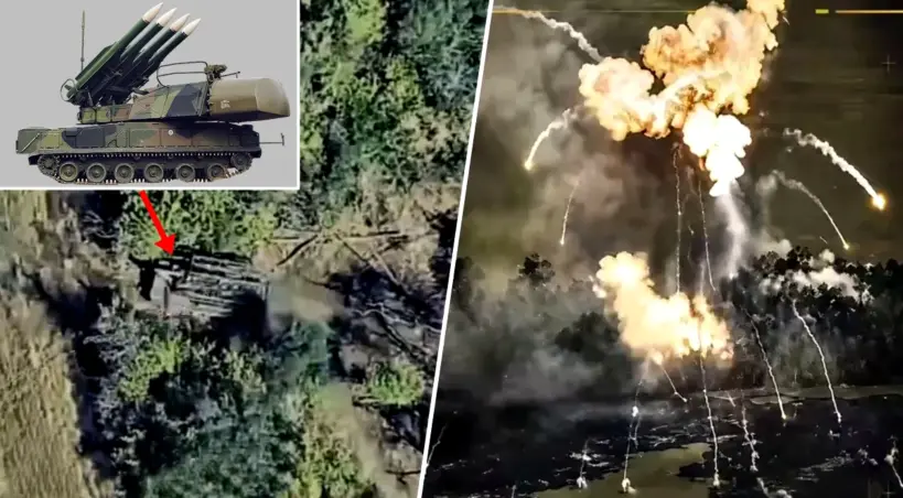 zniszczenie Buka przez HIMARS
