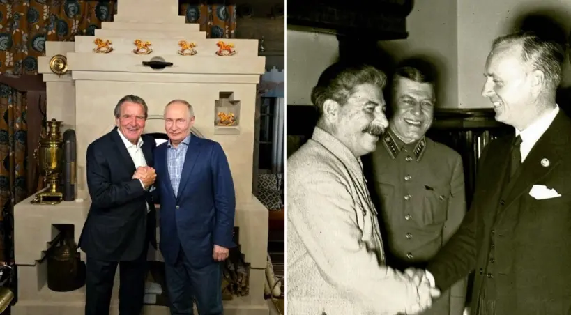 Putin Schroeder Stalin Ribbentrop