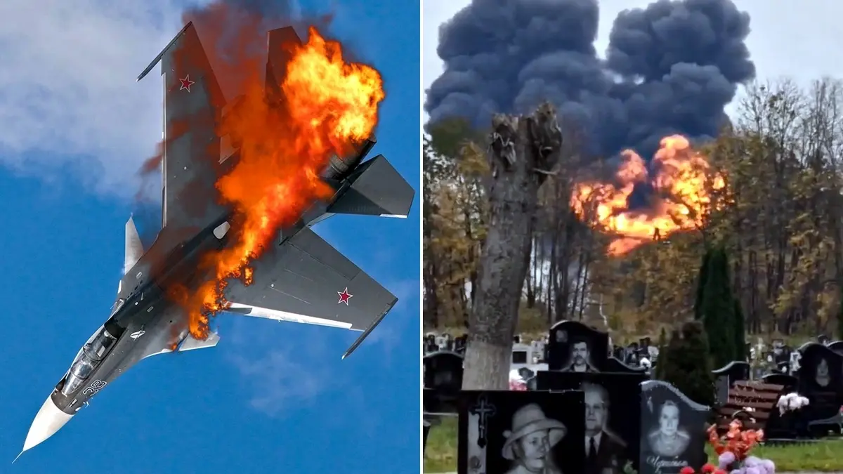 katastrofa Su30SM w obwodzie krolewieckim