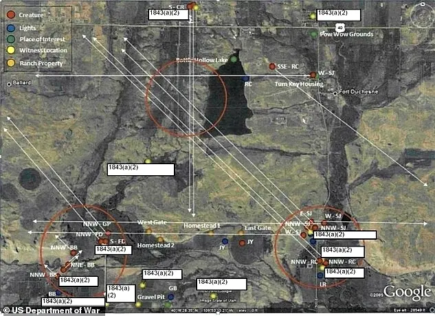 mapa ranczo Utah