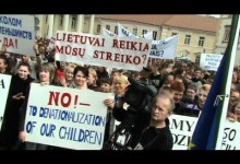 Protest w obronie polskich szkół na Litwie 01.09.2011 Protest w obronie polskich szkół na Litwie 01.09.2011